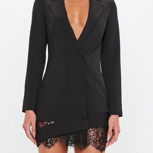 Women’s Tuxedo Lace Trim Dress